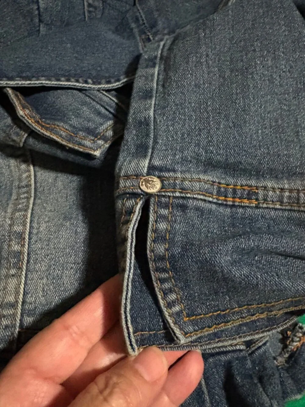 Vintage Ralph Lauren Polo Jeans Peplum Denim Jacket XS S - Picture 11 of 12